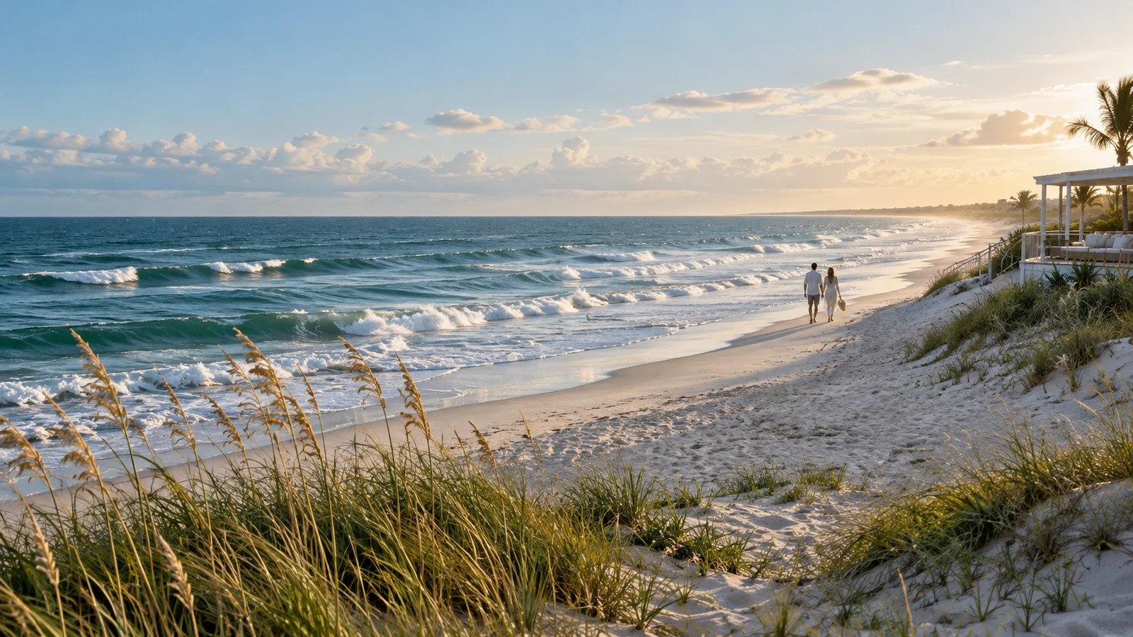 Quiet luxury on a wide Florida Atlantic beach