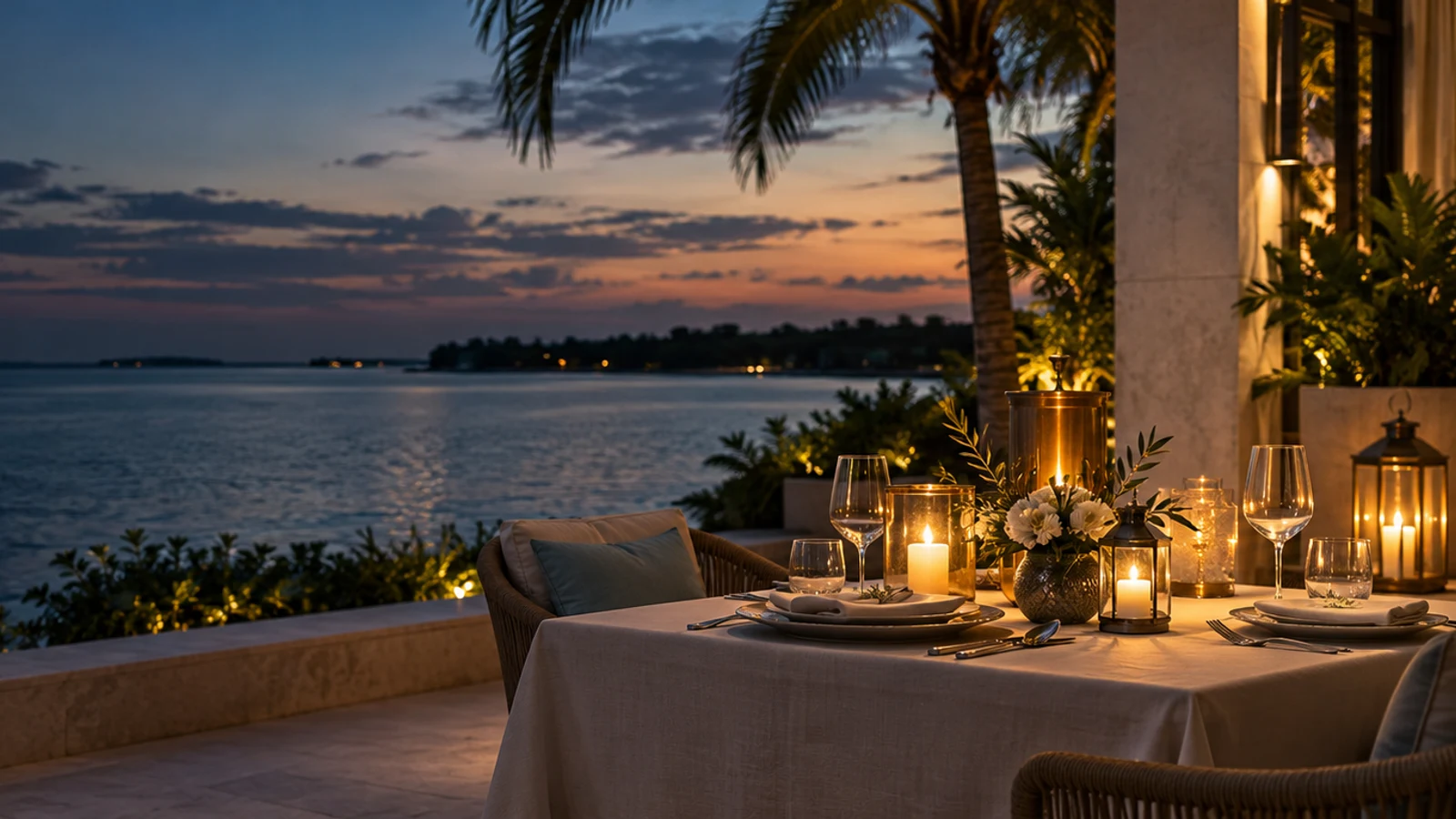 A beautifully prepared table ready for travellers to share