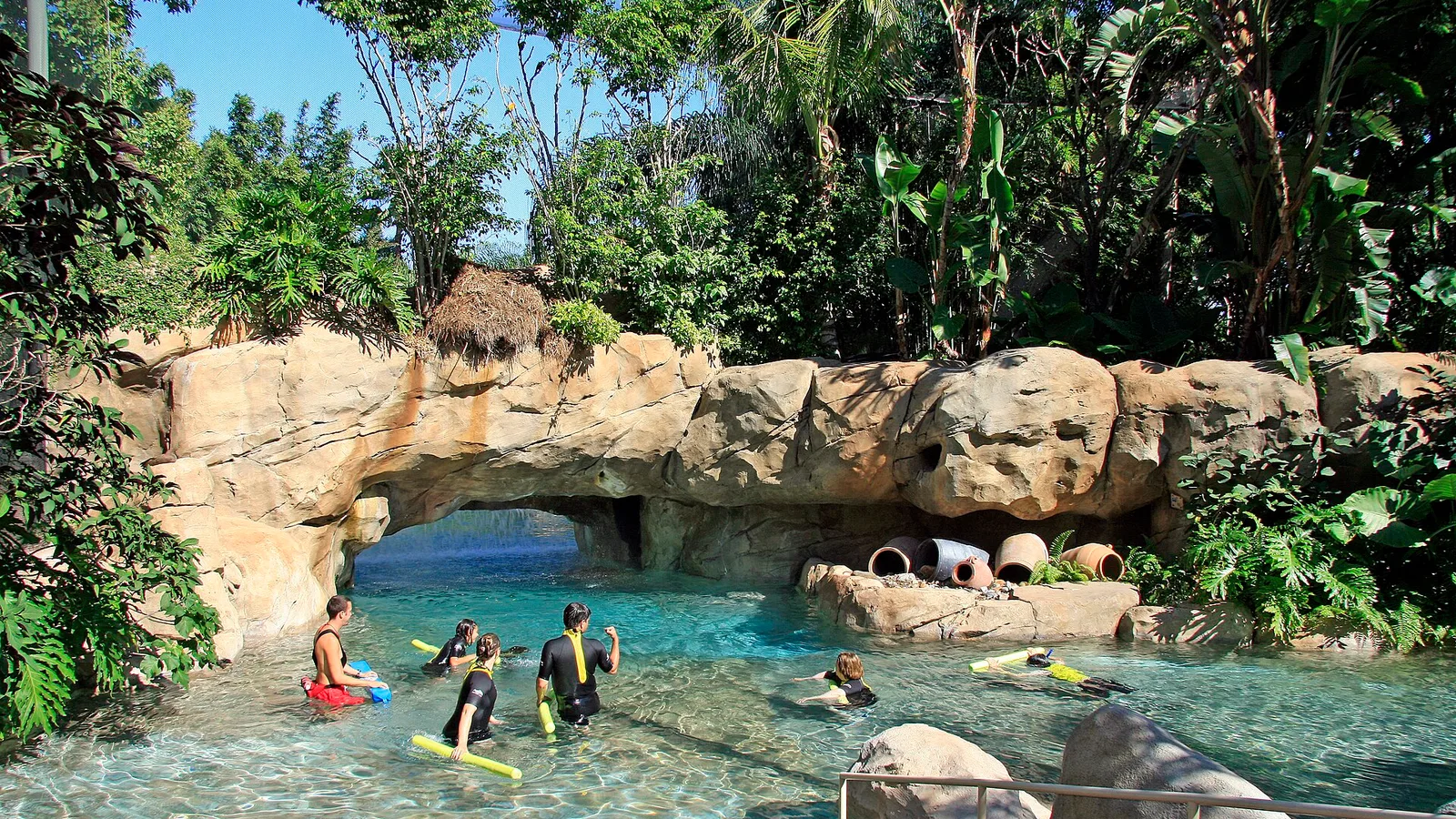 Freshwater river landscape at Discovery Cove
