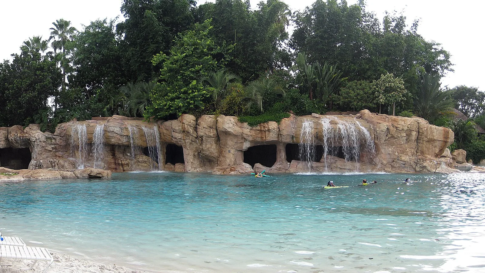 Tropical water setting at Discovery Cove