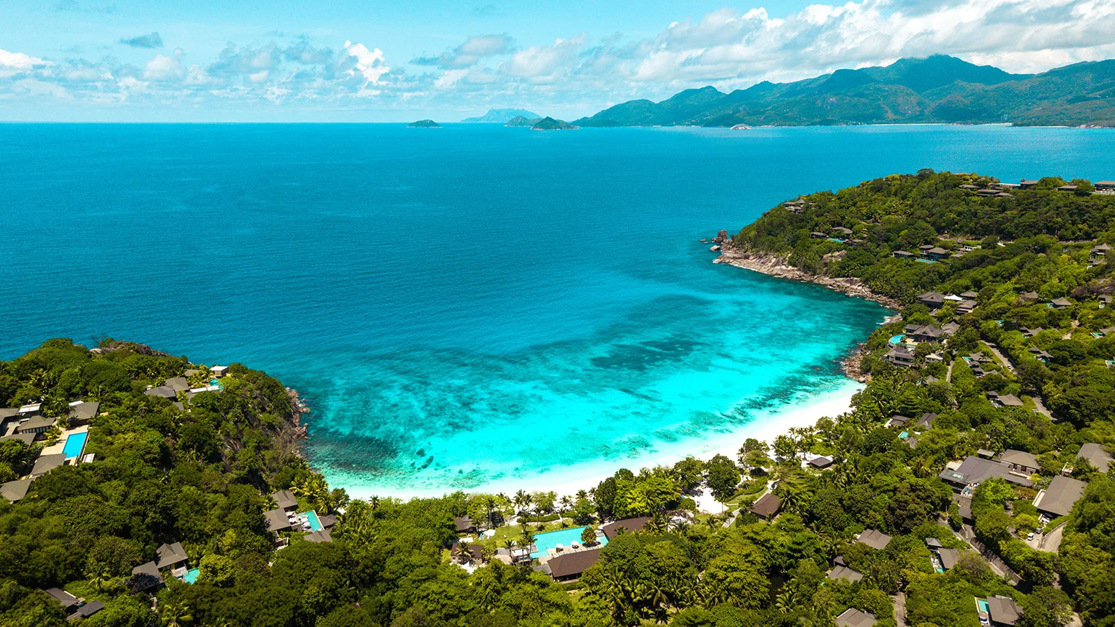 Petite Anse and Four Seasons Resort Seychelles on Mahé
