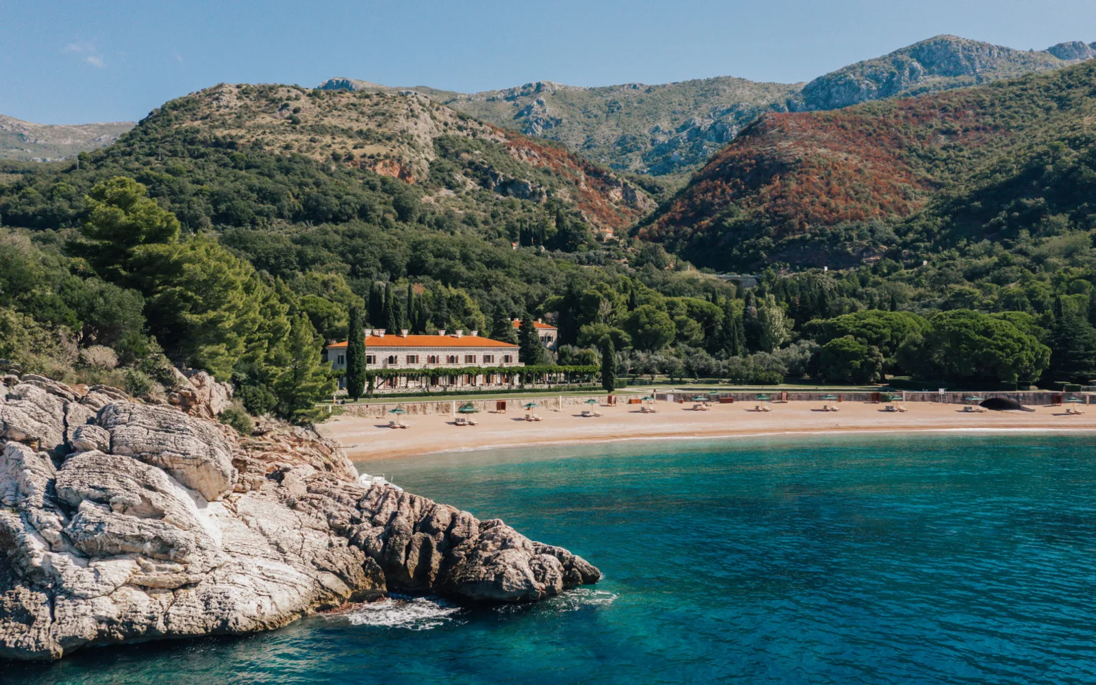 Aman Sveti Stefan in Sveti Stefan, official property photography.