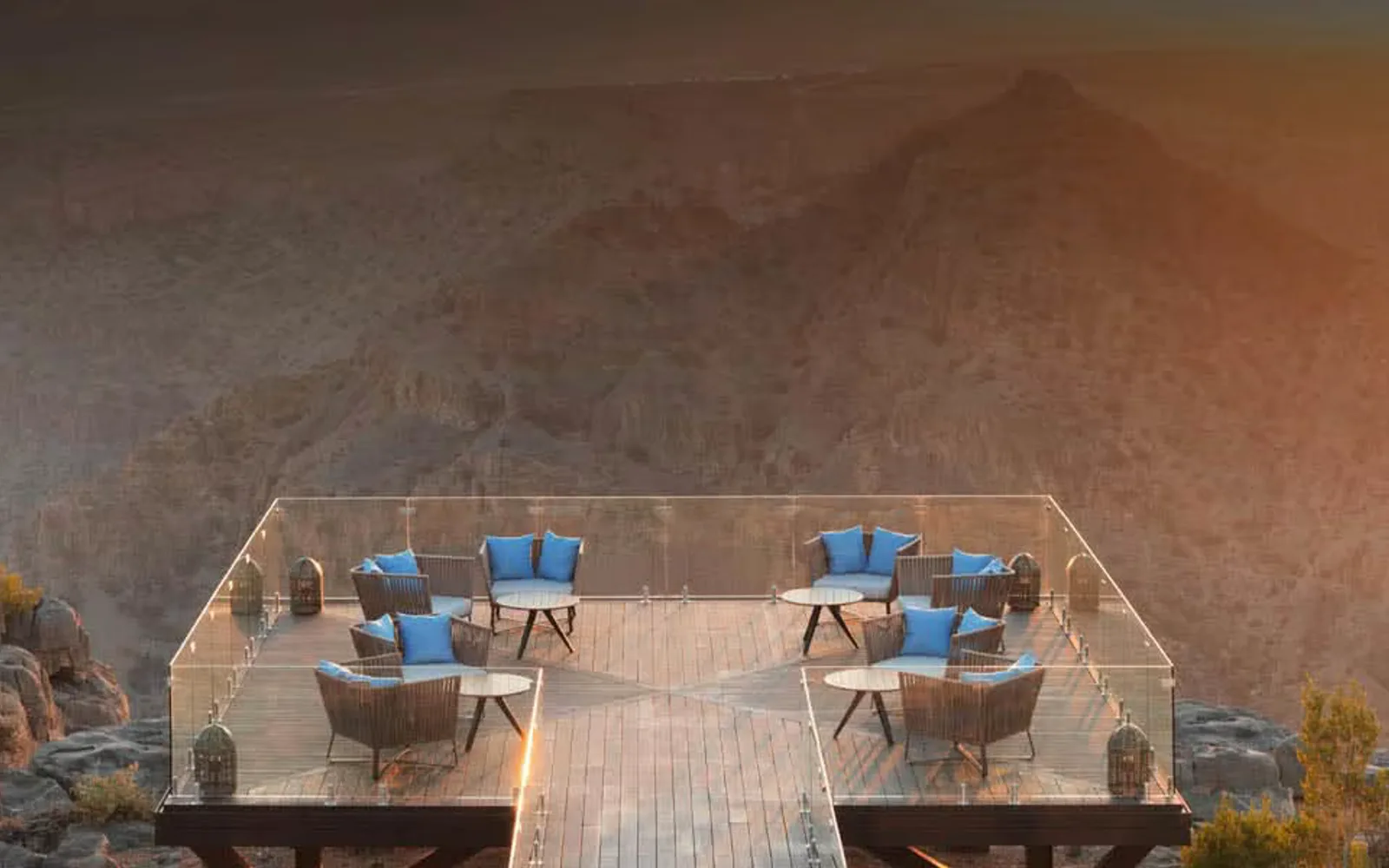 Anantara Al Jabal Al Akhdar Resort in Jabal Akhdar, official property photography.
