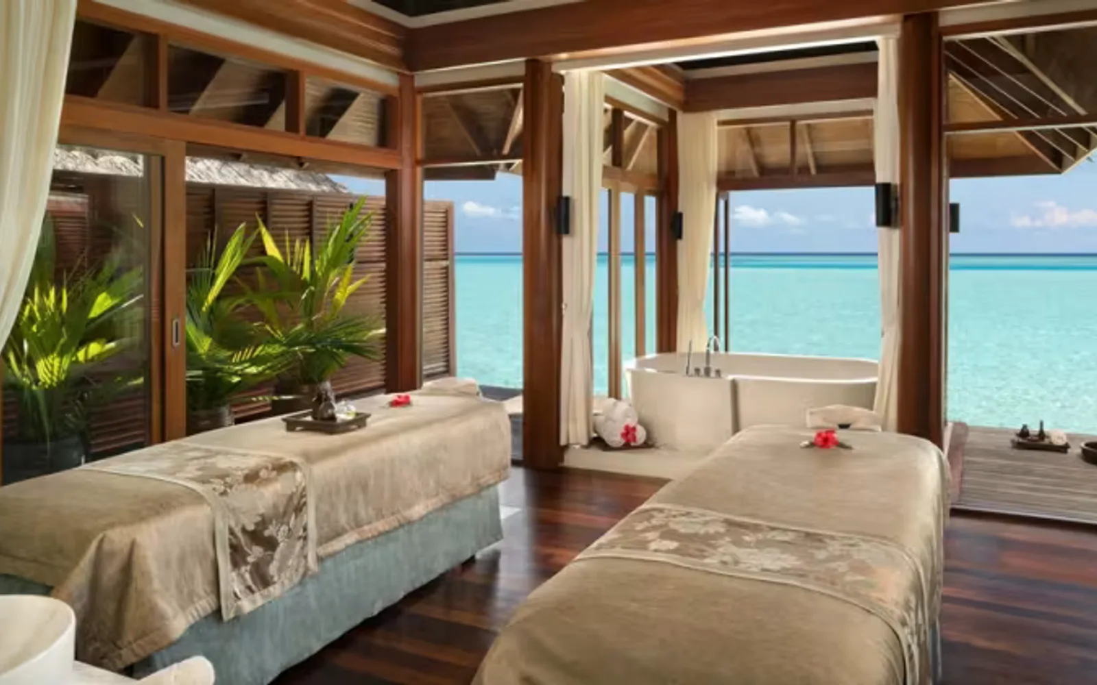 Anantara Dhigu Maldives Resort in South Malé Atoll, official property photography.