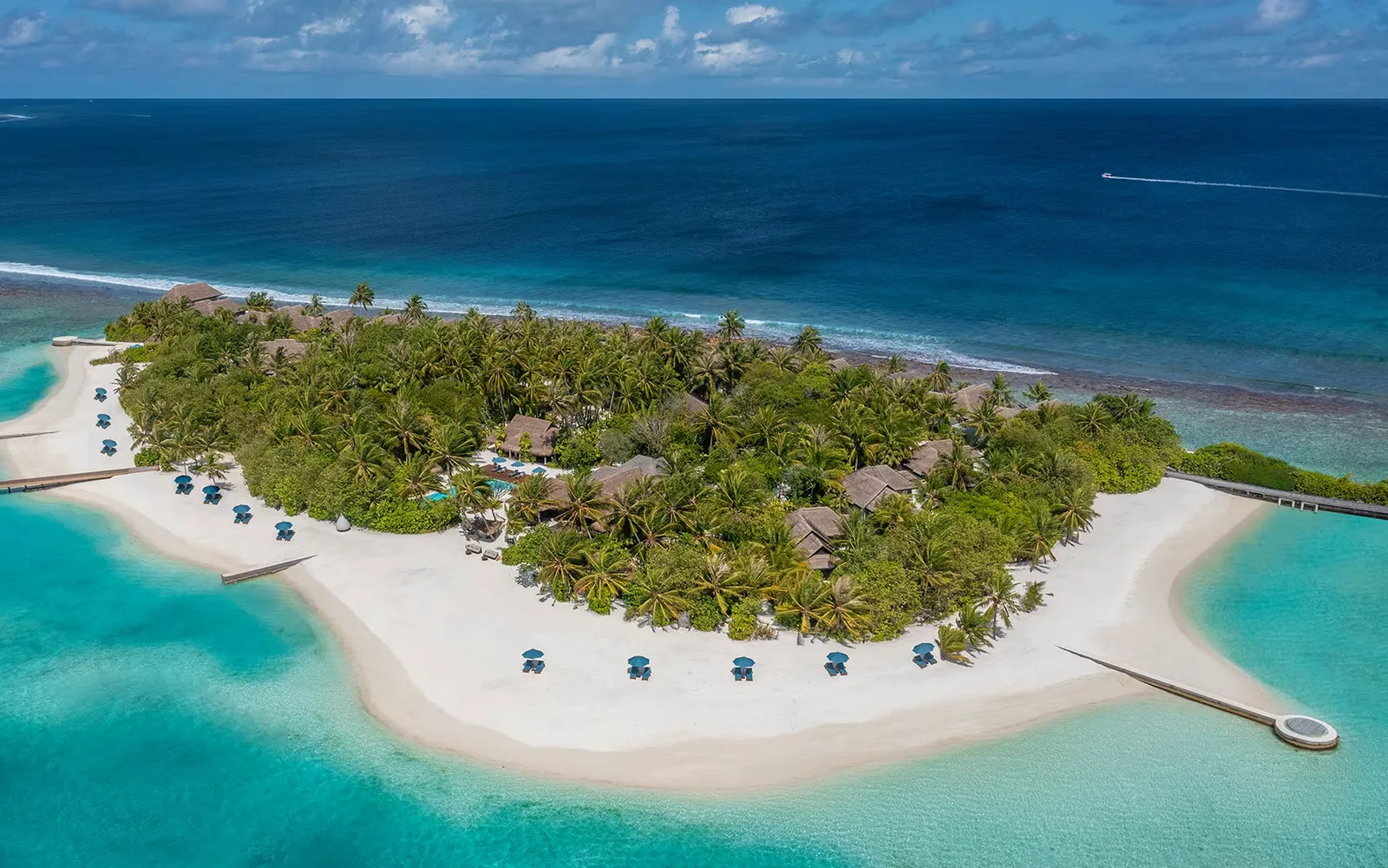 Naladhu Private Island Maldives in South Malé Atoll, official property photography.