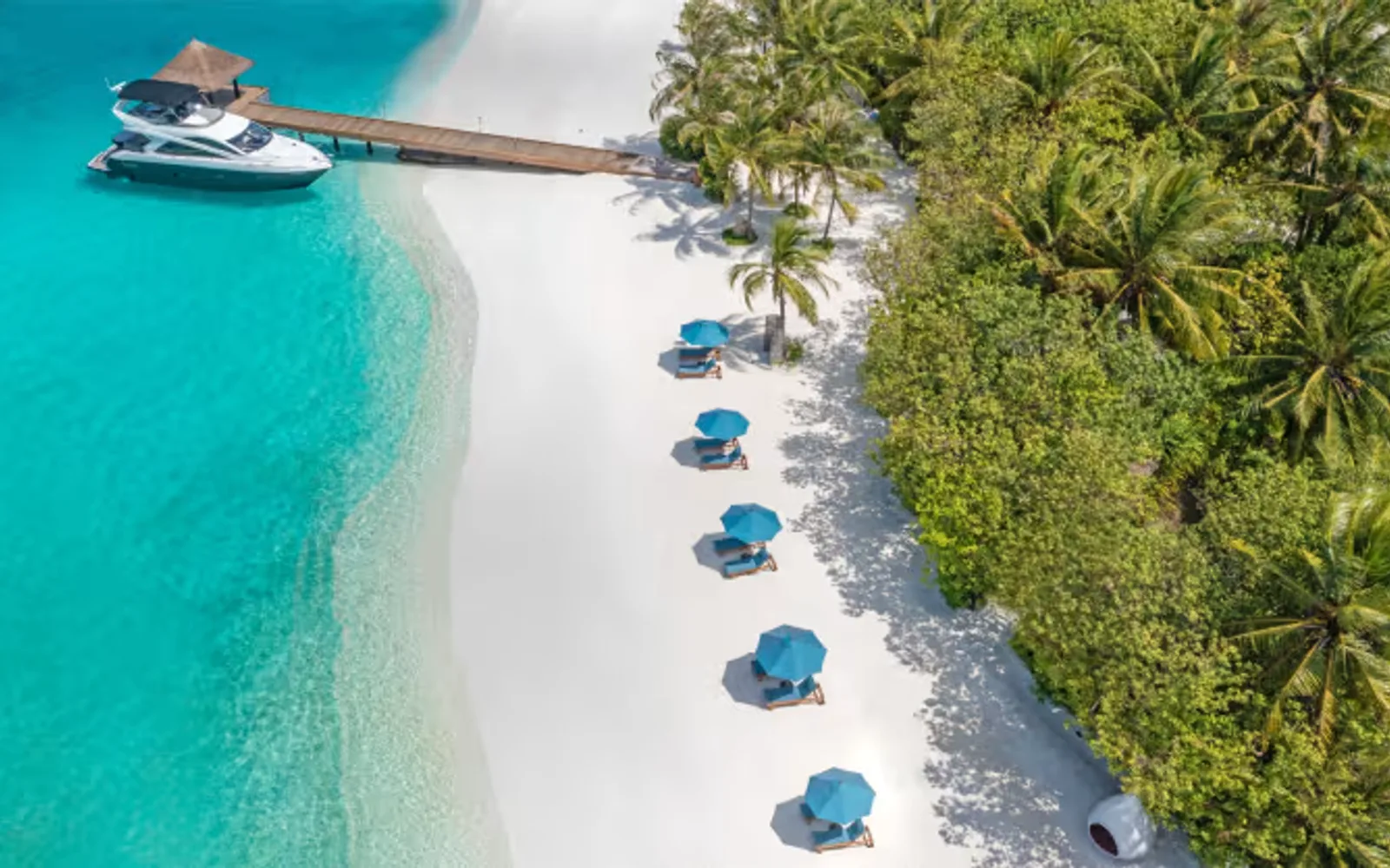Naladhu Private Islands Maldives Beach Aerial View