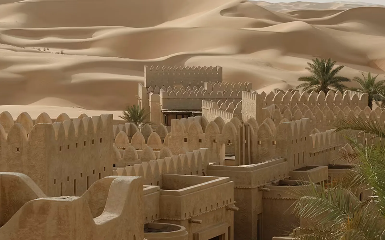 Qasr Al Sarab Desert Resort by Anantara in Liwa Desert, Abu Dhabi, official property photography.
