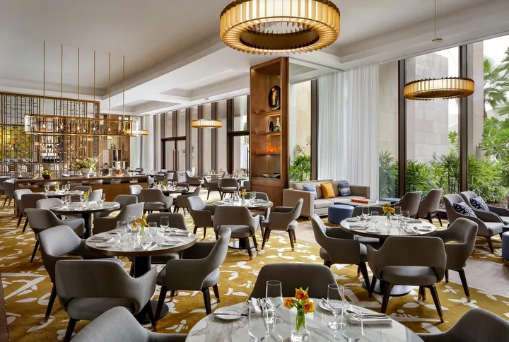 Royal Club Lounge dining area at Atlantis The Royal, Dubai