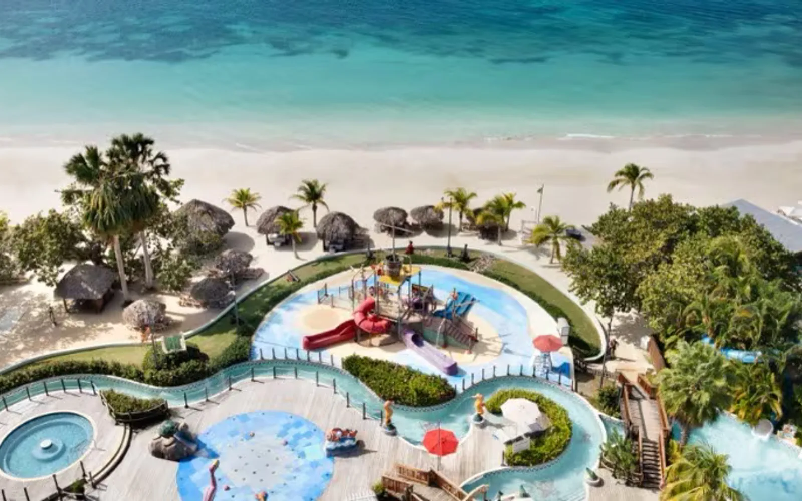 Beaches Negril resort and waterpark beside Seven Mile Beach in Jamaica.