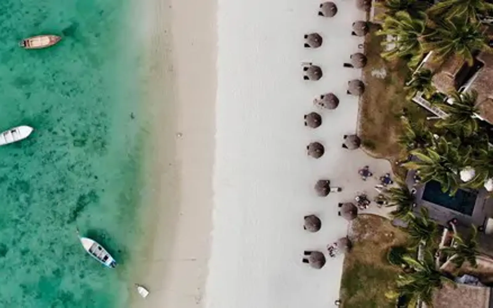 Panoramic beachfront view at Constance Sakoa Boutik.