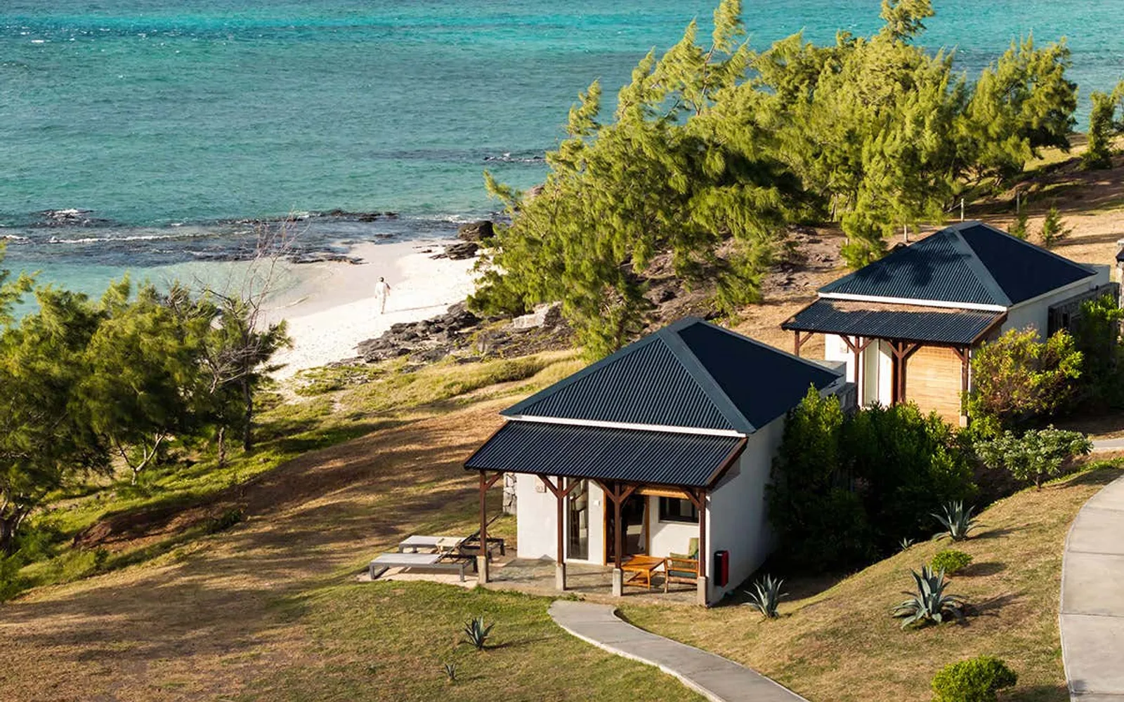 Beachfront villas at Constance Tekoma on Rodrigues.