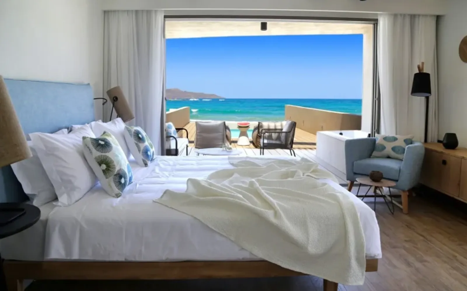 Elegant Beachfront Suites in Chania