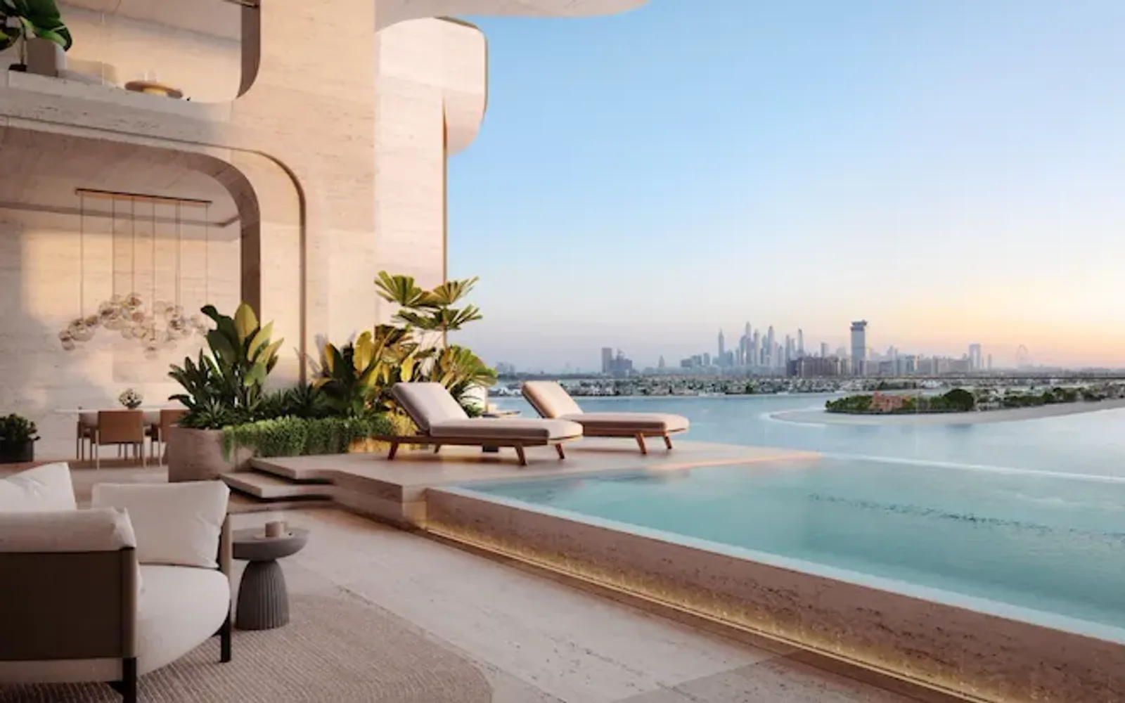 Render of The Alba residences, Dubai