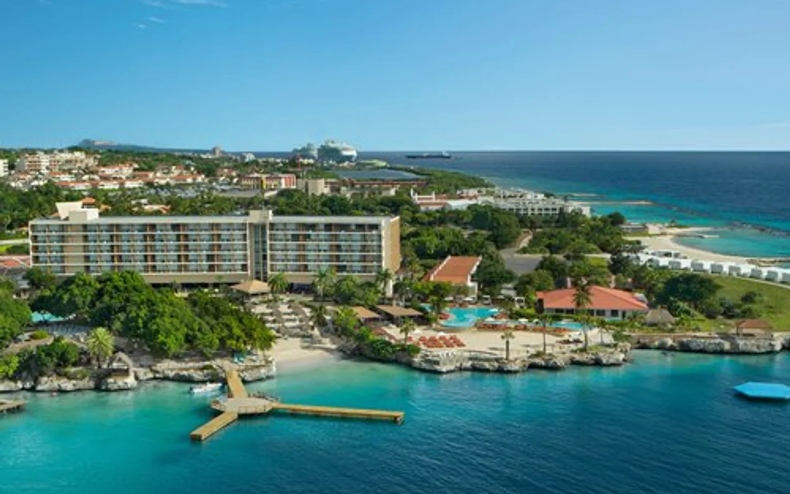 Dreams Curaçao Resort, Spa & Casino in Piscadera Bay, Willemstad, resort detail.