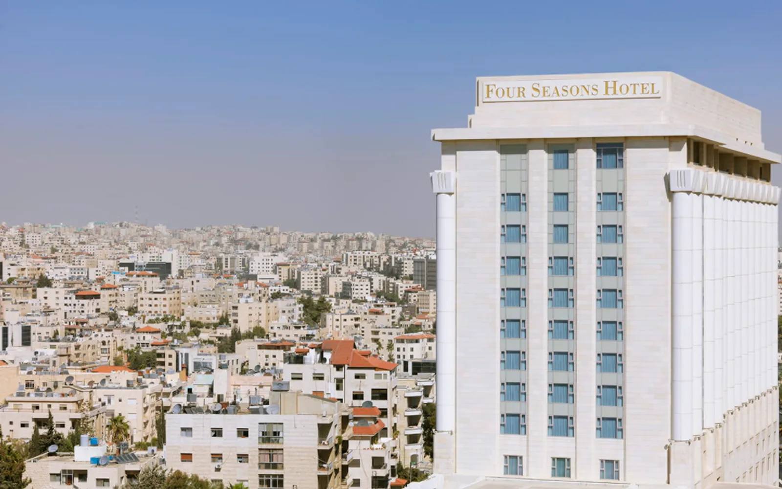 Four Seasons Hotel Amman, official Four Seasons photography for the hero section.
