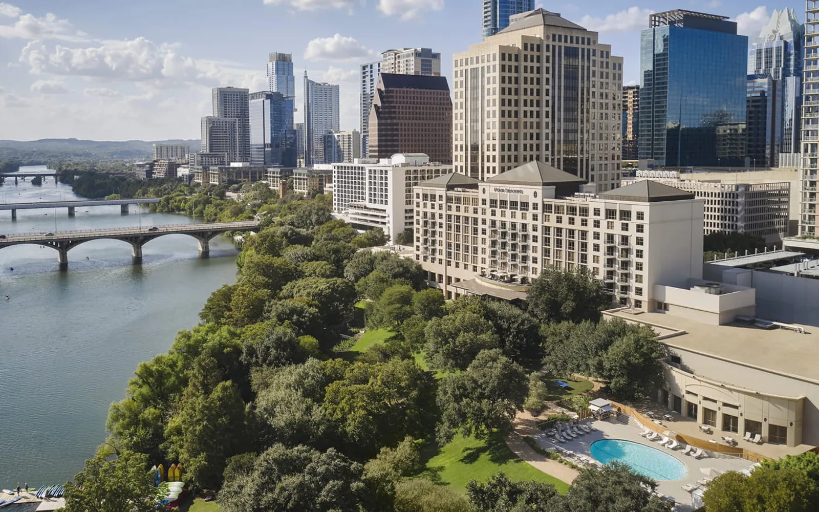 Four Seasons Hotel Austin, official Four Seasons photography for the hero section.