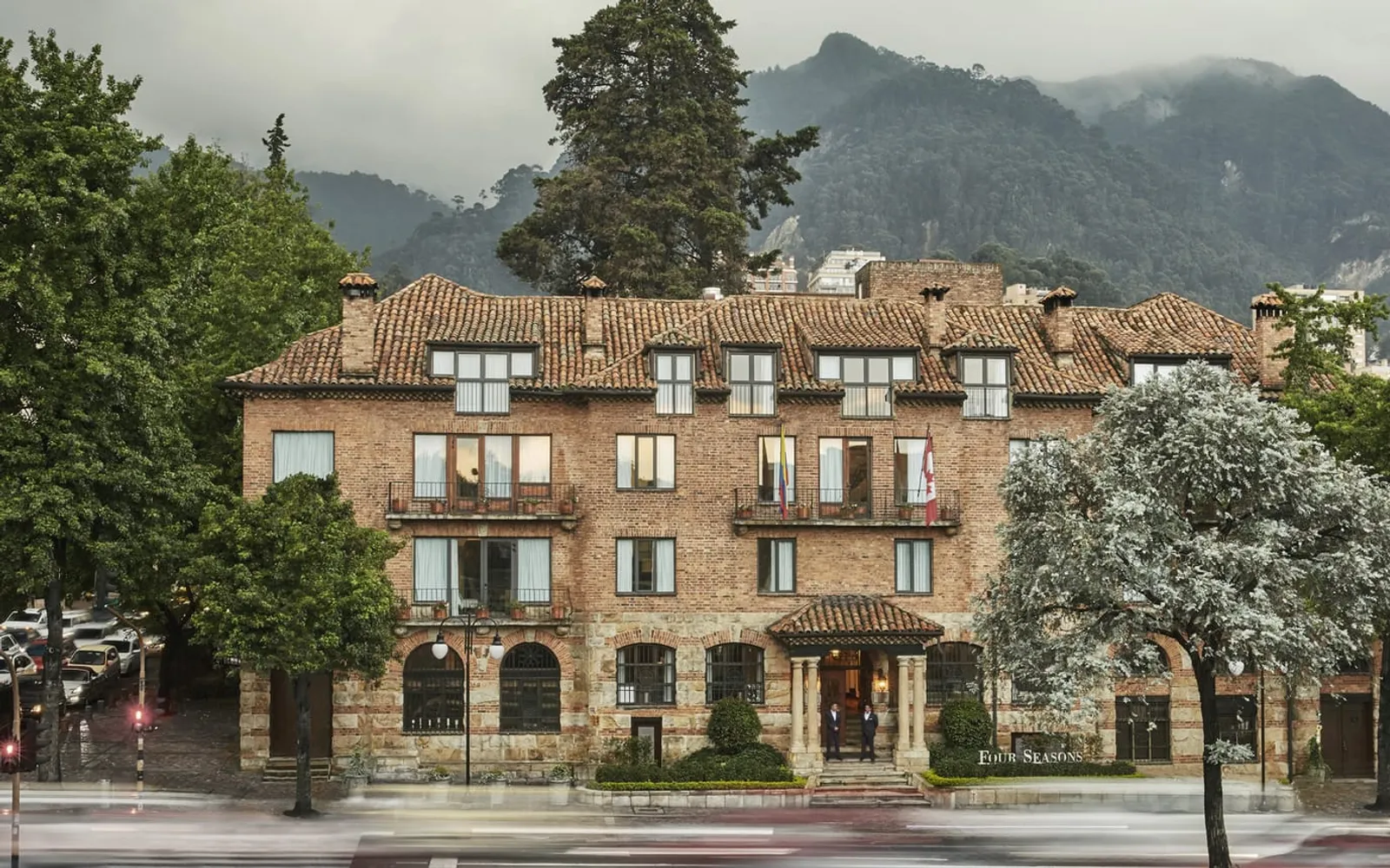 Four Seasons Hotel Bogotá Casa Medina, official Four Seasons photography for the hero section.