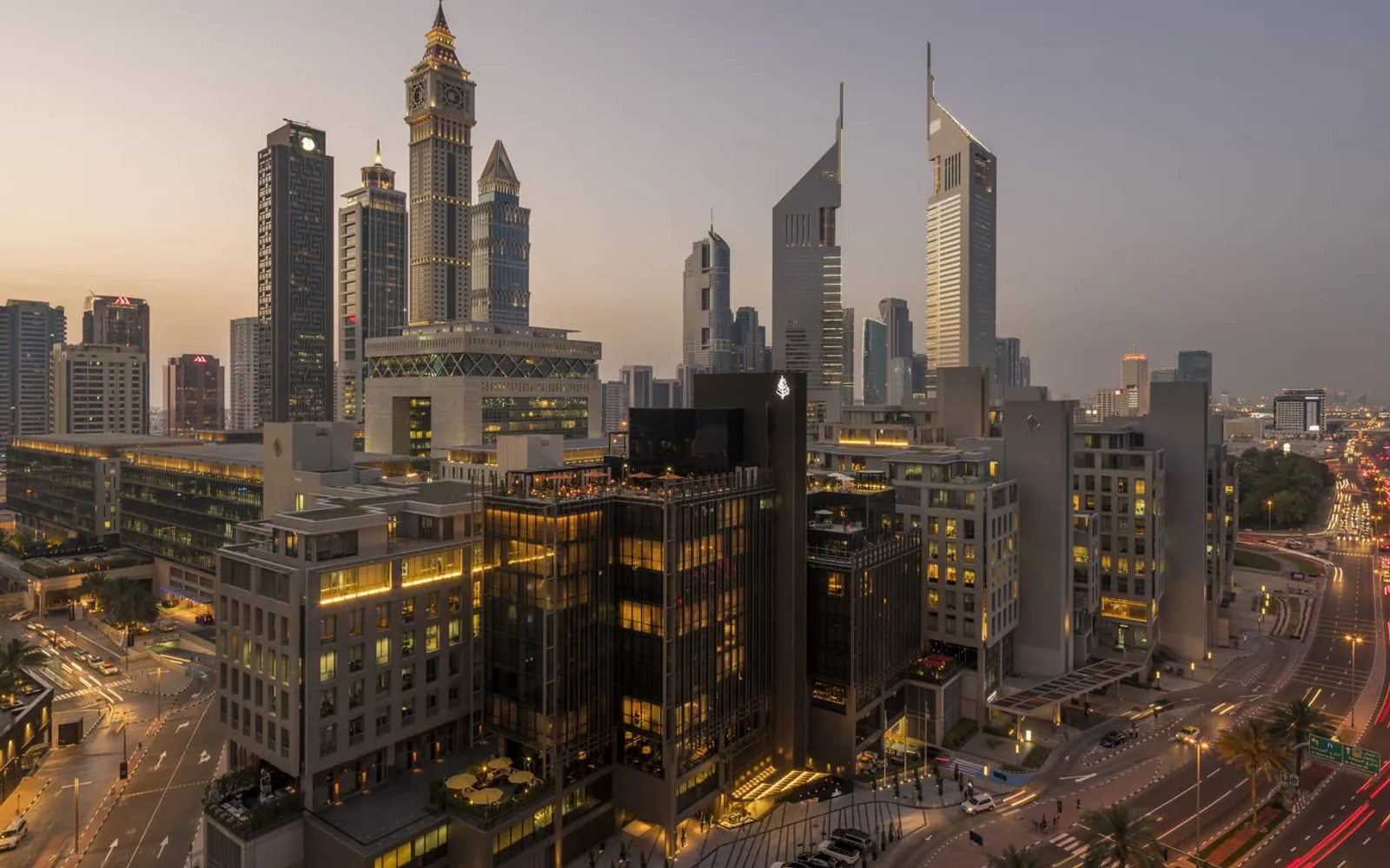 Four Seasons Hotel Dubai International Financial Centre, official Four Seasons photography for the hero section.