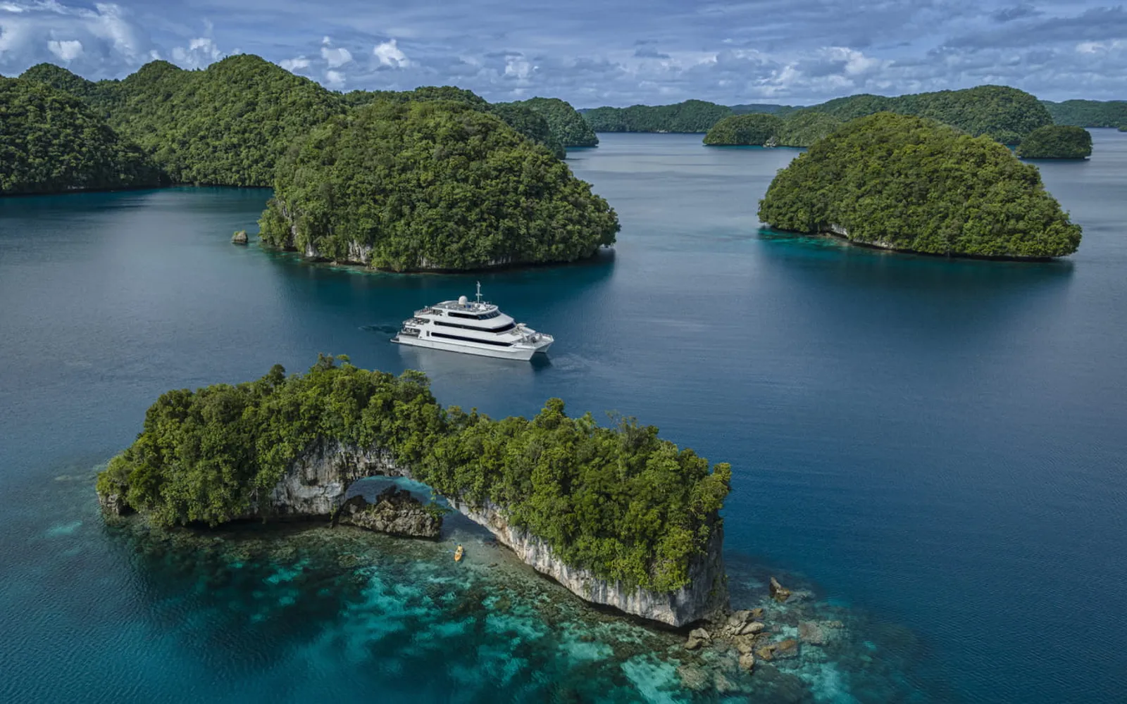 Four Seasons Explorer, Palau, official Four Seasons photography for the hero section.