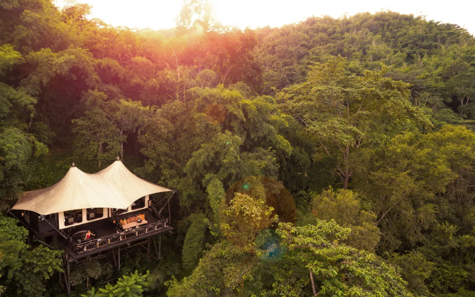 Four Seasons Tented Camp Golden Triangle Thailand, official Four Seasons photography for the hero section.