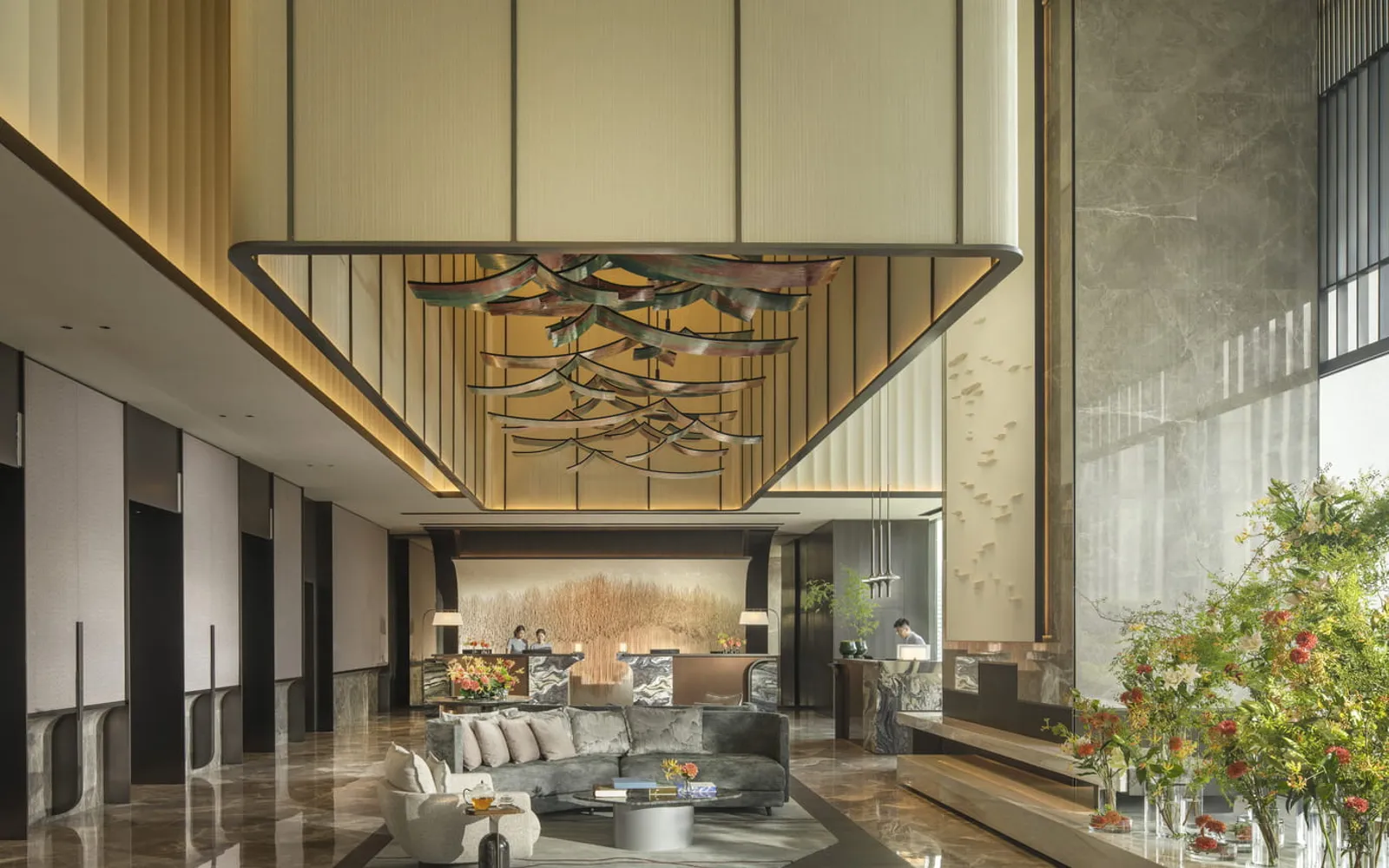 Four Seasons Hotel Hangzhou at Hangzhou Centre, official Four Seasons photography for the accommodation section.