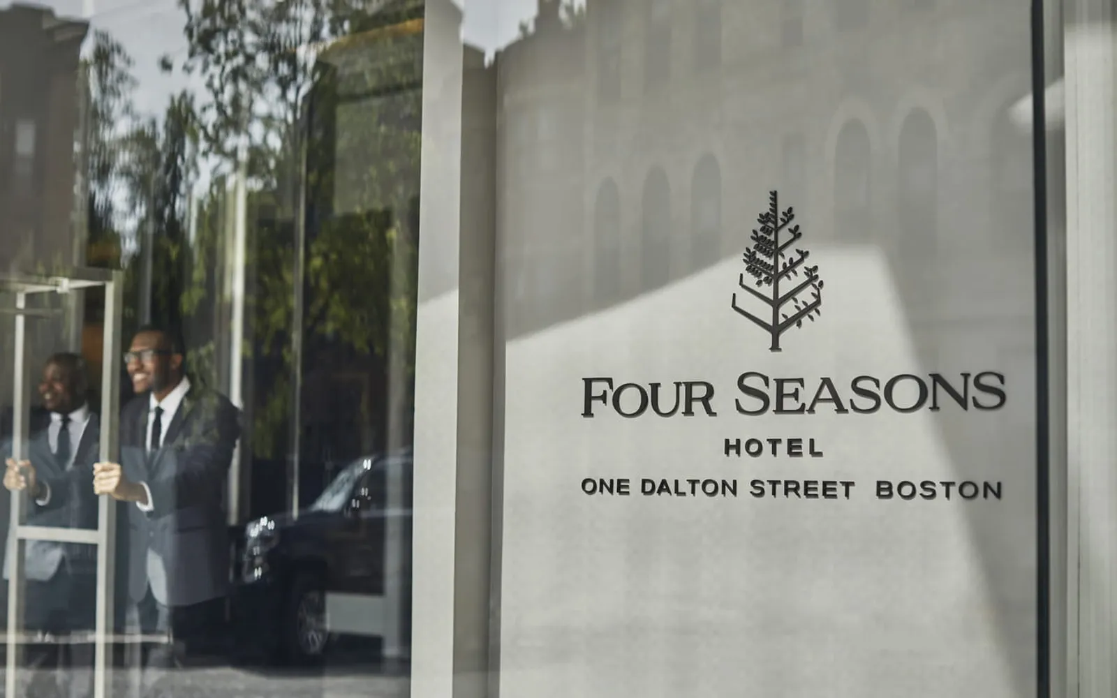 Four Seasons Hotel One Dalton Street, Boston, official Four Seasons photography for the hero section.