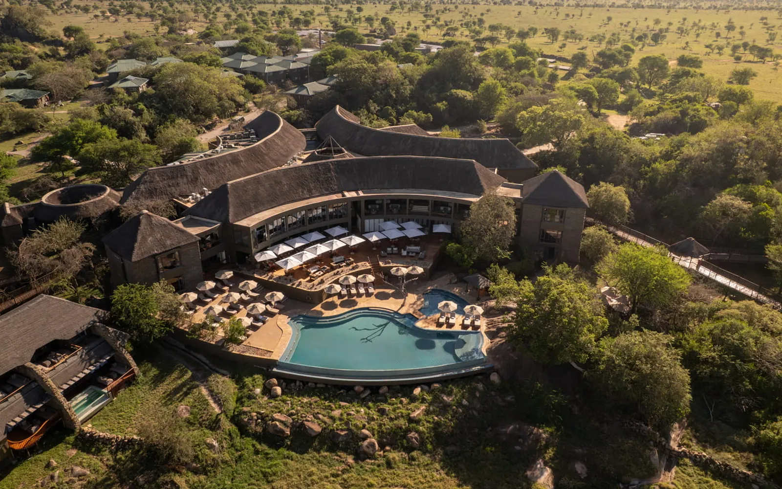Four Seasons Safari Lodge Serengeti Tanzania, official Four Seasons photography for the hero section.