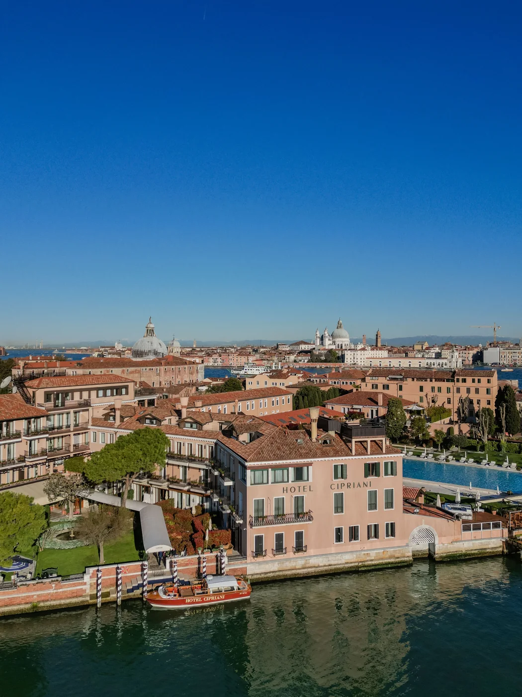 Hotel Cipriani beside the Venetian Lagoon
