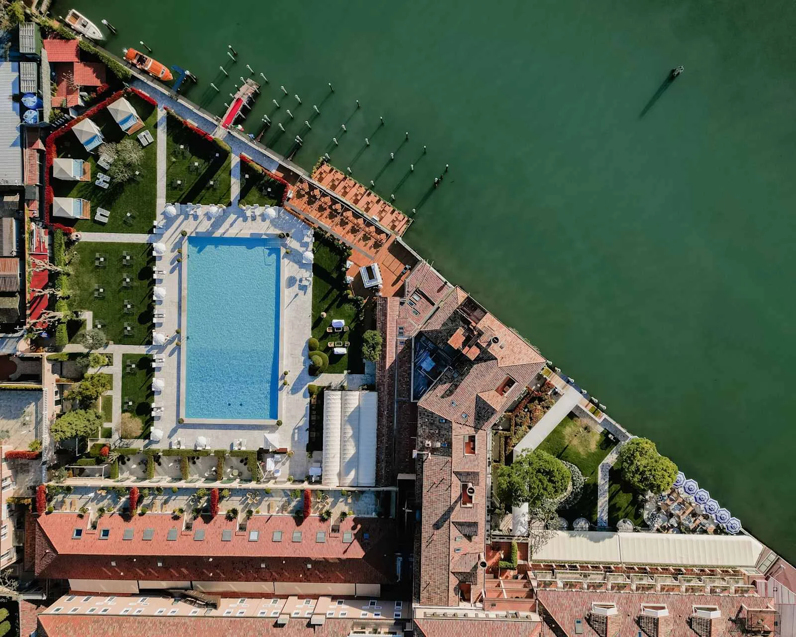 The pool at Hotel Cipriani on Giudecca Island