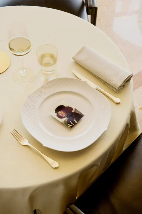 A table setting at Oro restaurant, Hotel Cipriani, Venice