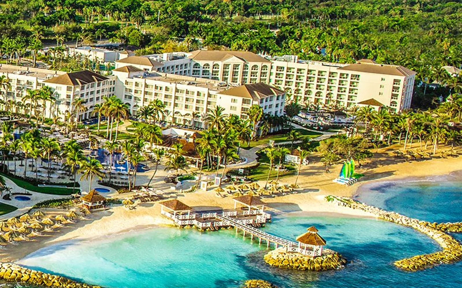 Hyatt Ziva Rose Hall in Rose Hall, Montego Bay, resort detail.
