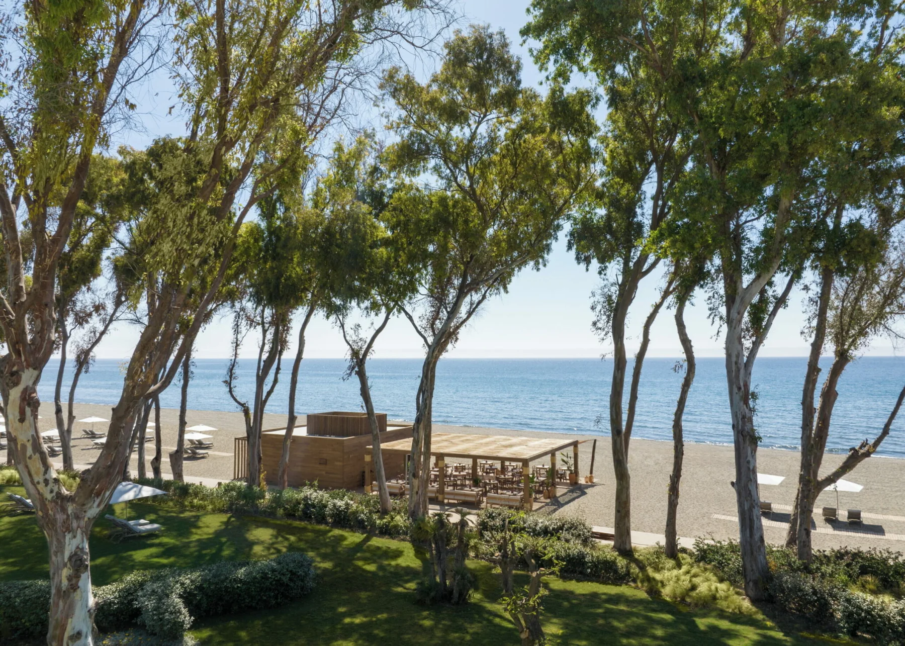 Pool and Mediterranean setting at Ikos Andalusia