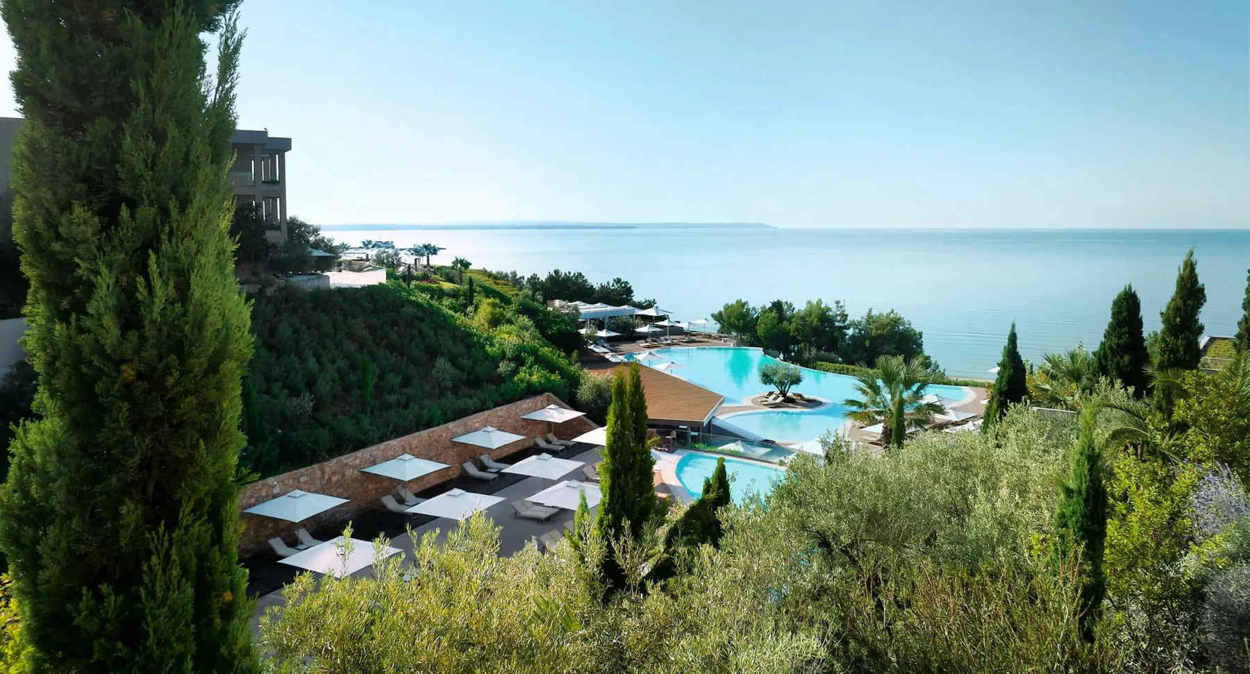 Sea-view dining at Ikos Oceania, Halkidiki