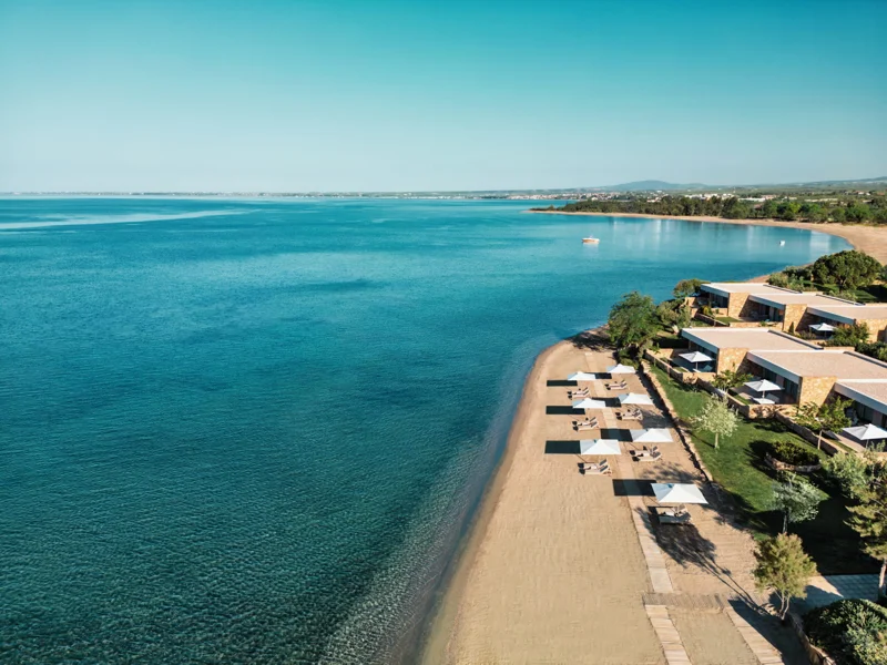 Aerial view of Ikos Olivia, Halkidiki