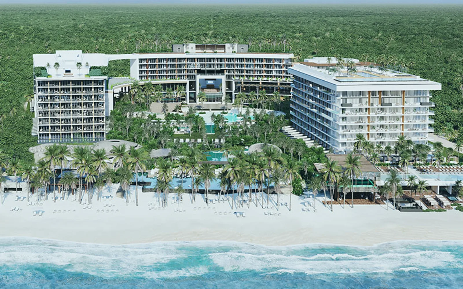 Impression Moxché by Secrets in Playa del Carmen, Riviera Maya, resort detail.