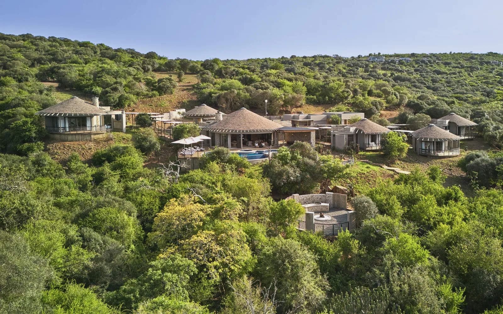 Aerial view of Villa iZulu at Jumeirah Thanda Safari