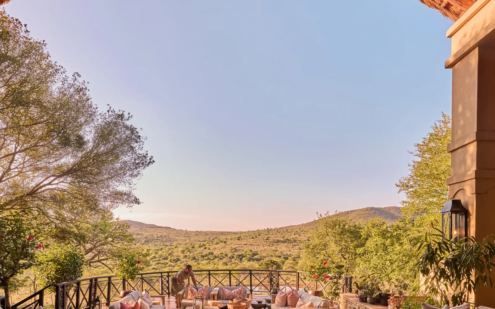 Private terrace and wilderness view at Jumeirah Thanda Safari