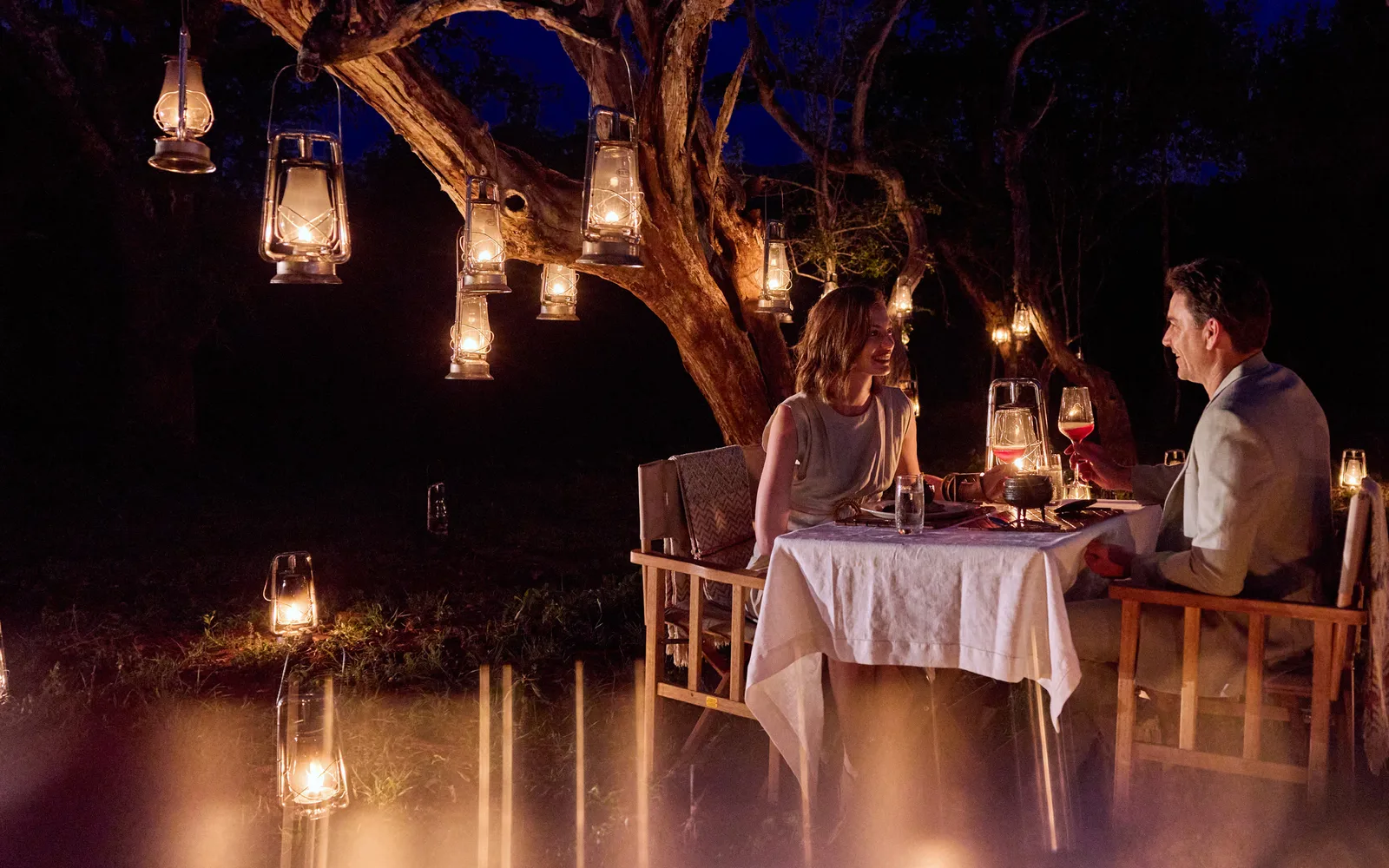 Private boma dinner at Jumeirah Thanda Safari