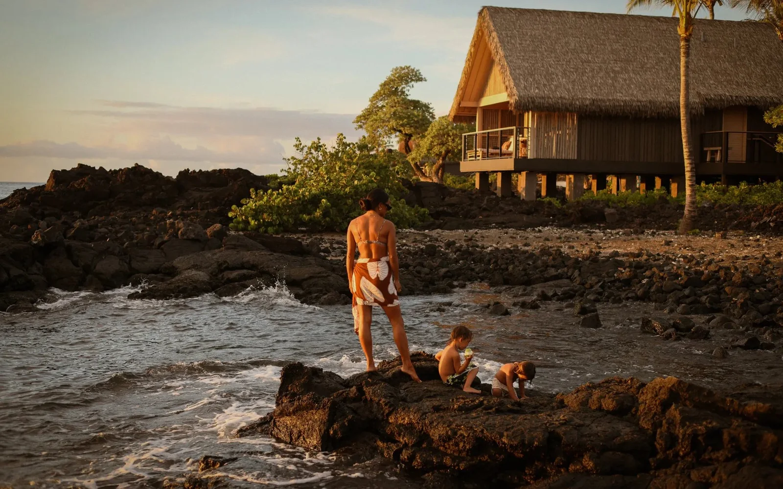 Kona Village, A Rosewood Resort in Kailua-Kona, Hawaii, USA.