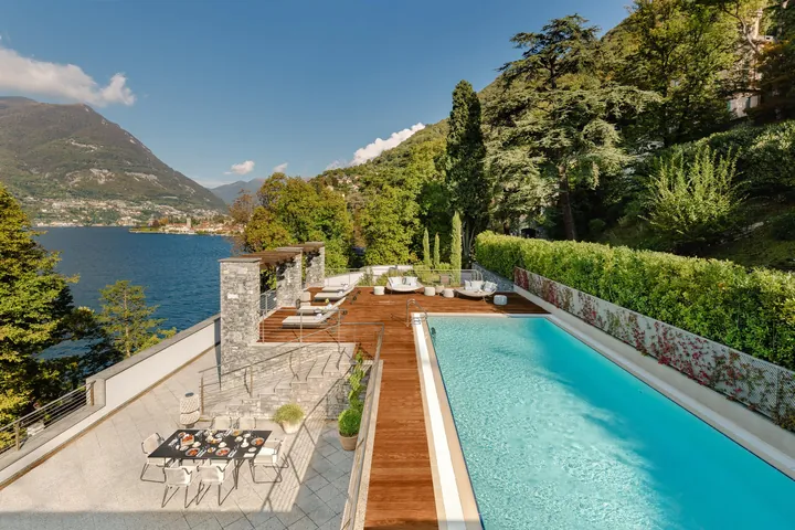 Private pool and lake-view terrace of the Panoramic Suite at Mandarin Oriental, Lago di Como