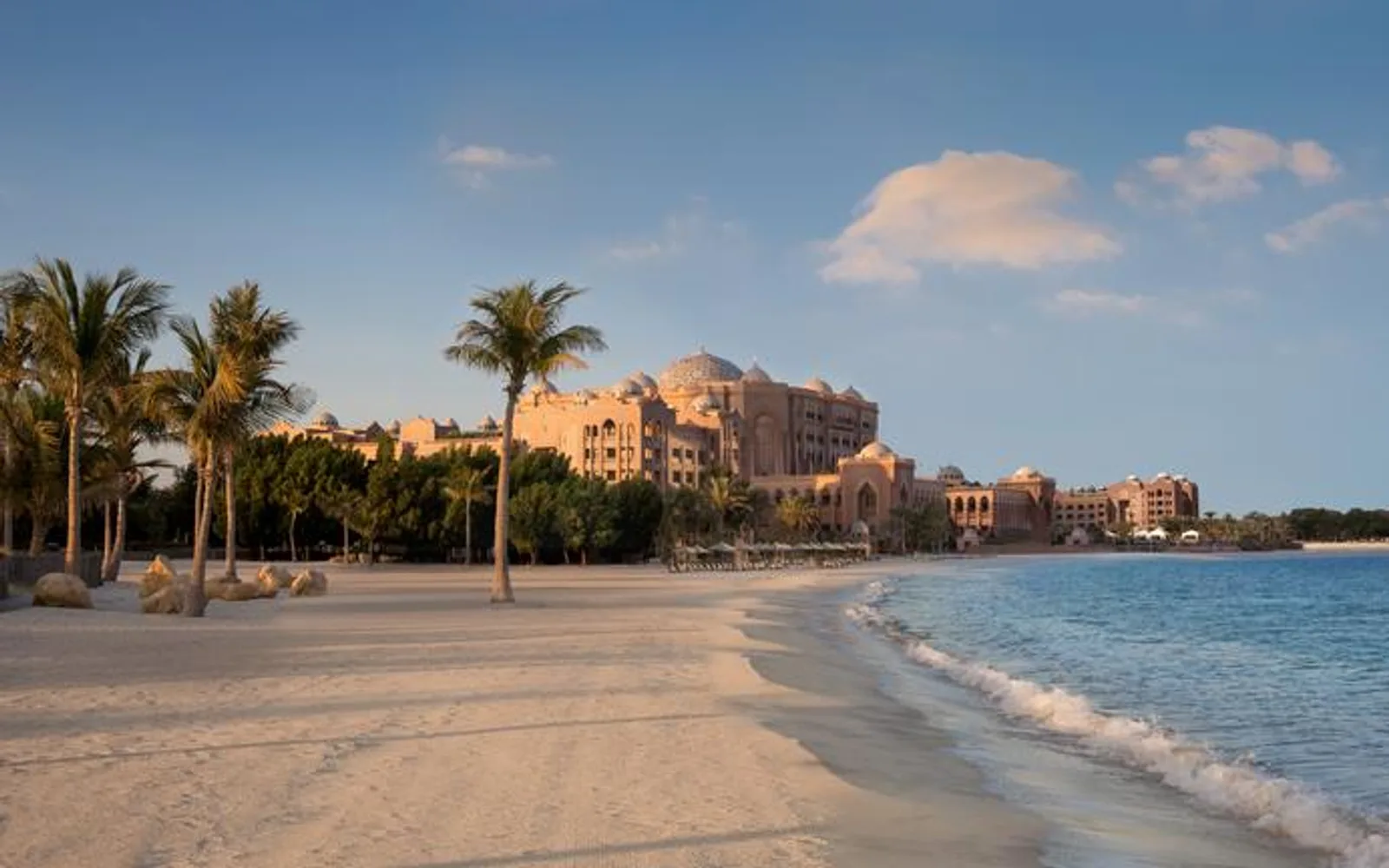 beach in morning in abu dhabi