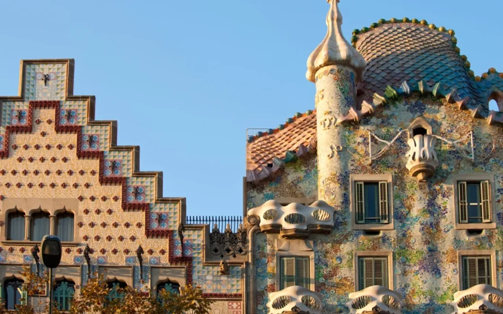 Gaudi's Casa Batllo exterior.