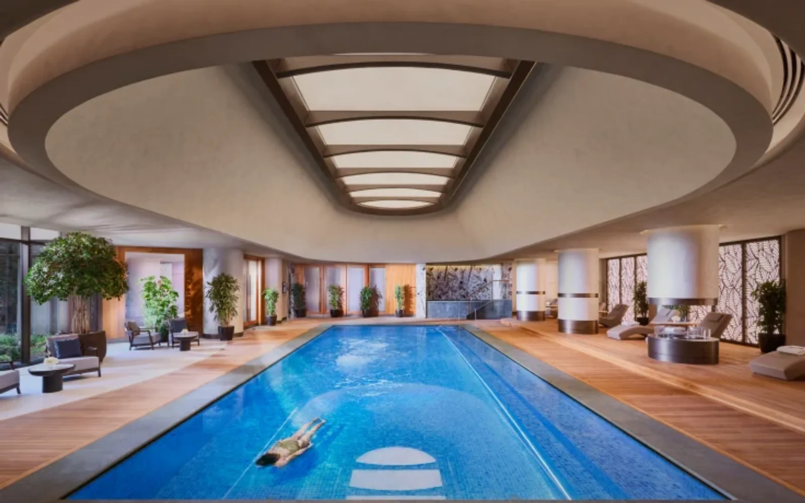 The pool at the Spa at Mandarin Oriental Bosphorus, Istanbul.