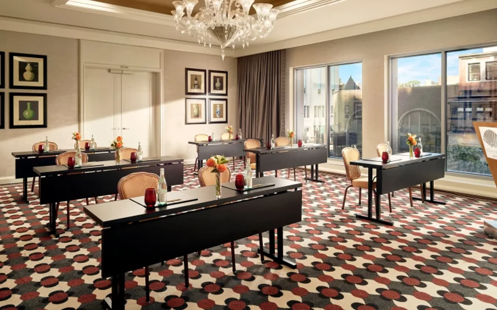 Beijing Room event space located at the Mandarin Oriental, Boston hotel.