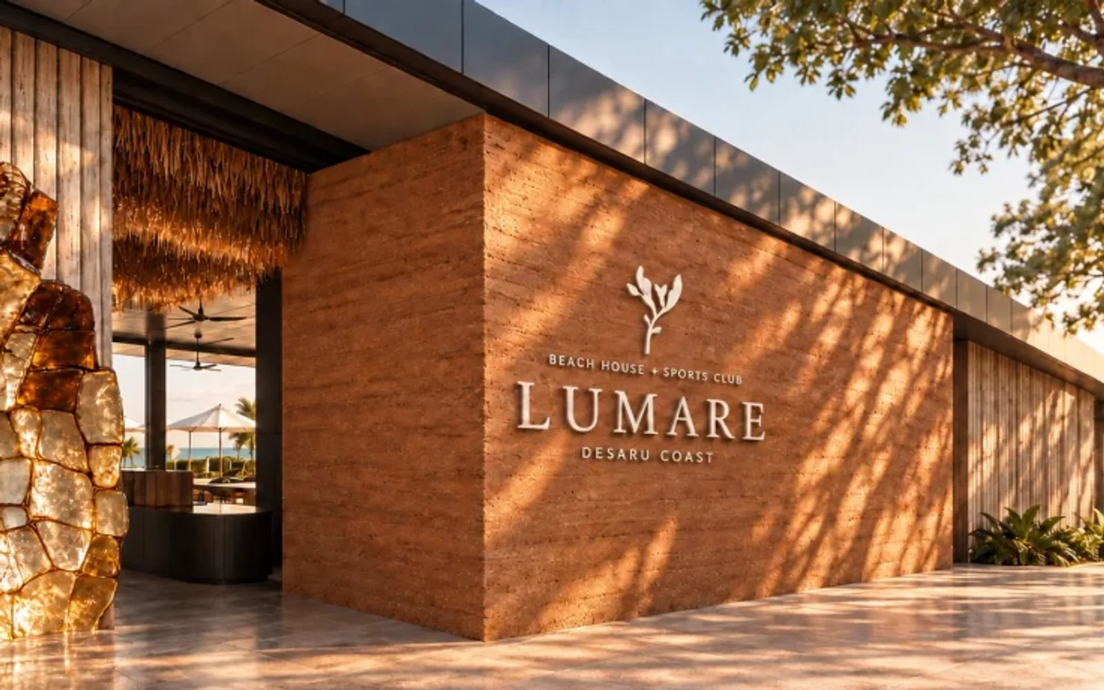 Rendering of the Lumara Beach Club Entrance at Mandarin Oriental, Desaru Coast