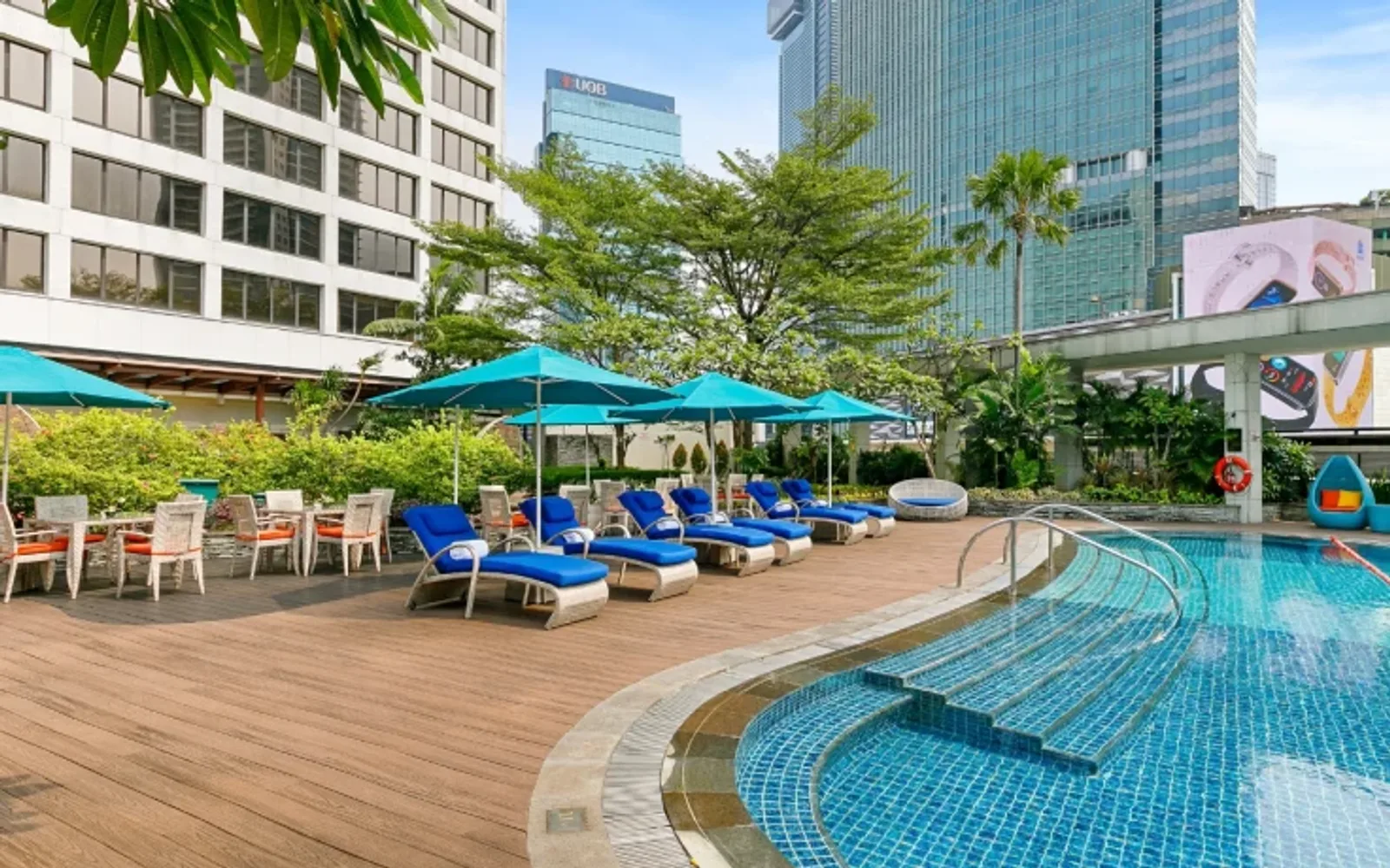 poolside relaxation