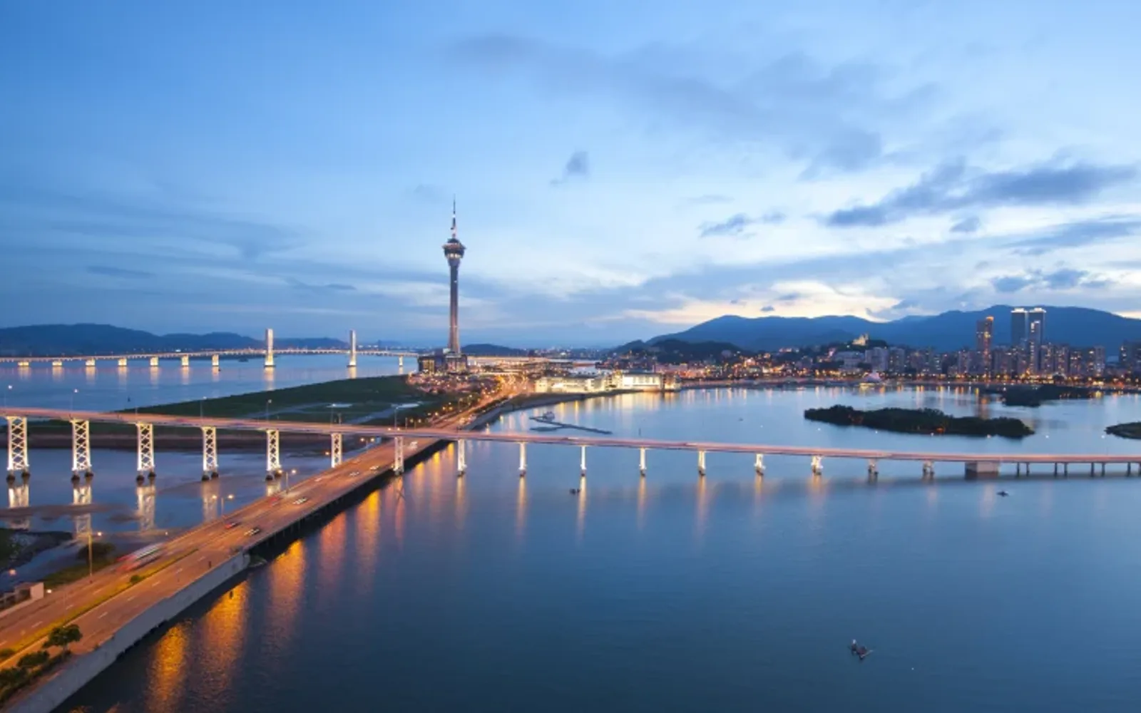 View from guest room at mandarin oriental, macau