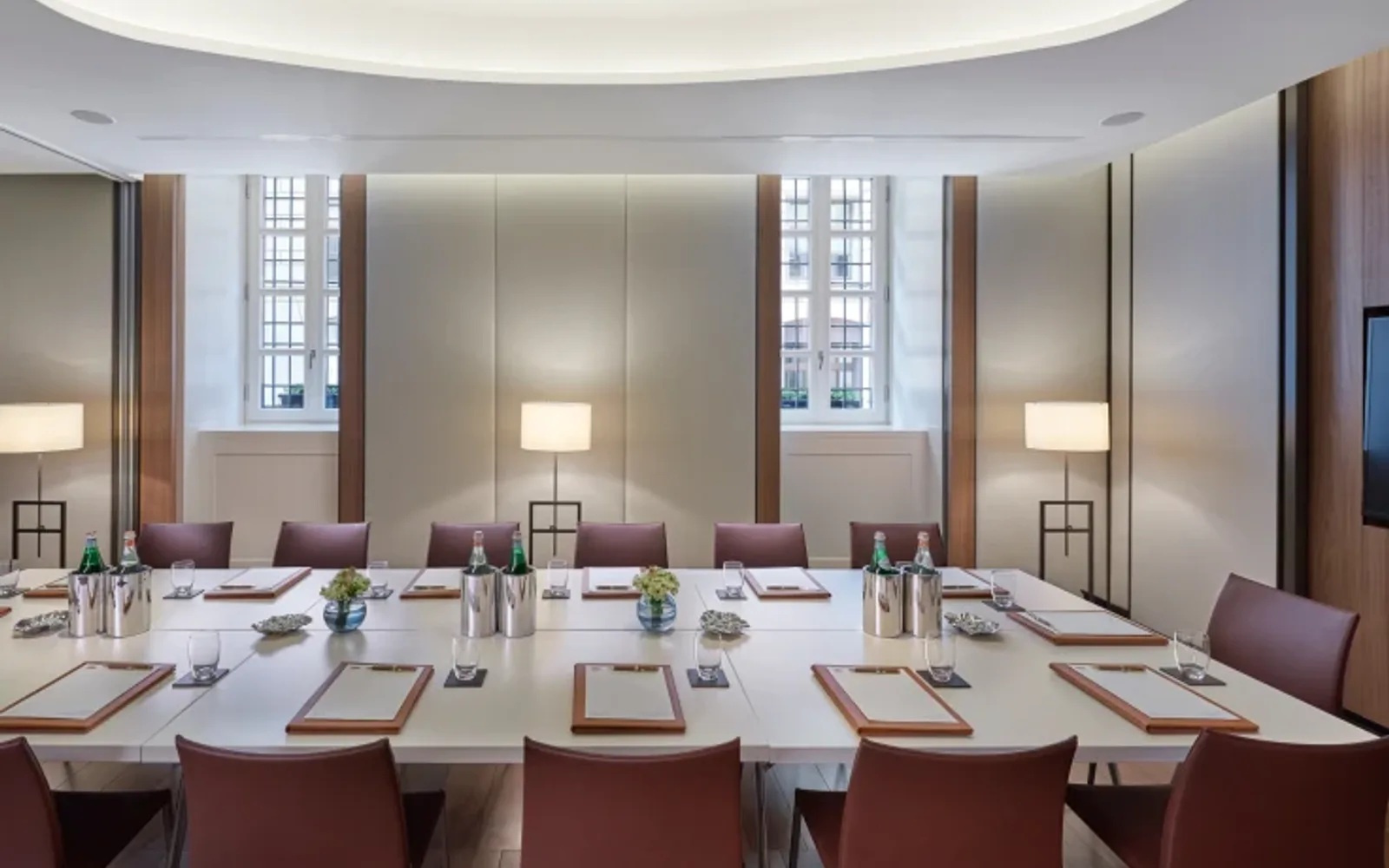 Meeting room at Mandarin Oriental, Milan.