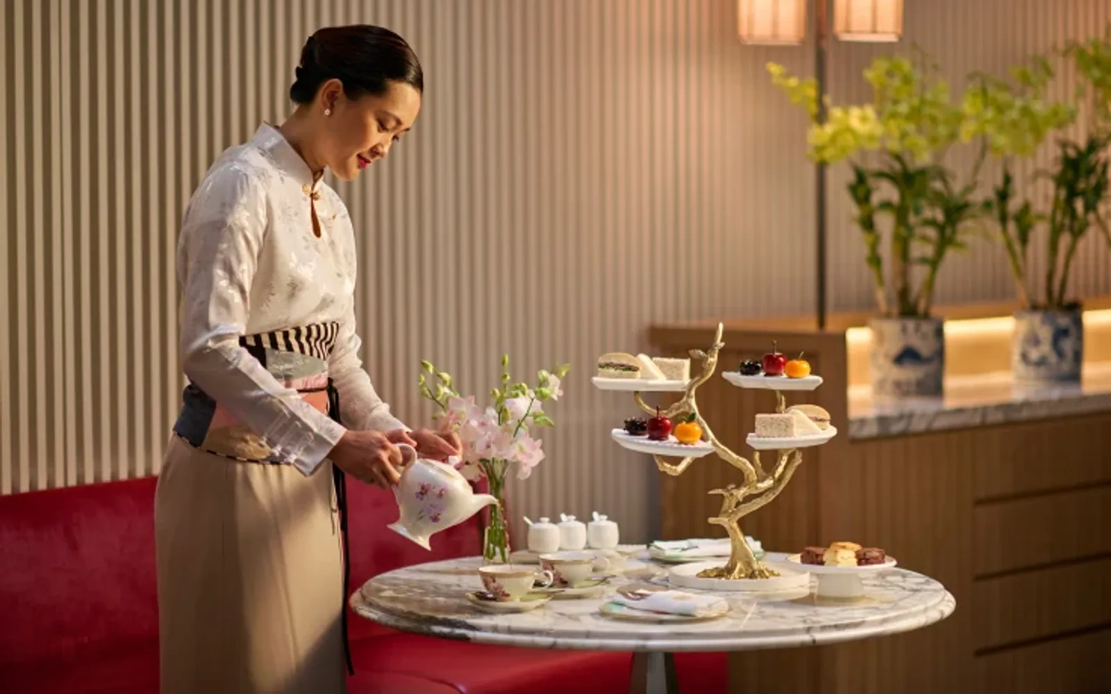 Afternoon tea at lobby lounge