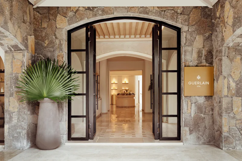 Entrance to the Guerlain Spa at One&Only Le Saint Géran